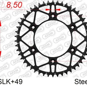 Scelto Dai Clienti Corona AFAM 71304SLK+49 in acciaio passo 520 BETA RR 300 2T 2023