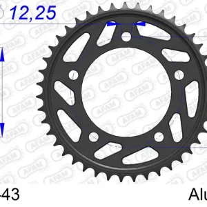 Corona AFAM 11508-43 in all. passo 530 HONDA CBR 600 F 1991 -1996 Promo Stagionale