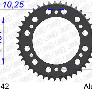 Corona AFAM 11616-42 in all. passo 530 HONDA CBR 1000 RR FIREBLADE 2006 -2016 Super Prezzo