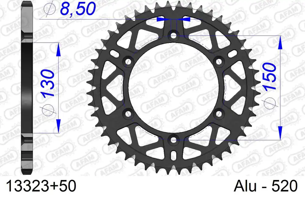 Corona AFAM 13323+50 in all. passo 520 FANTIC XE 125 2021 -2022 Occasione Imperdibile
