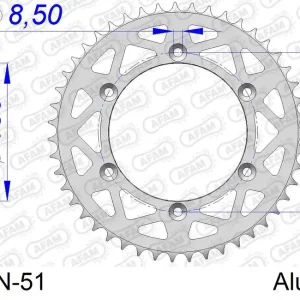 Corona AFAM 13323N-51 in all. passo 520 FANTIC XEF 250 2021 -2022 Nuovo Arrivo