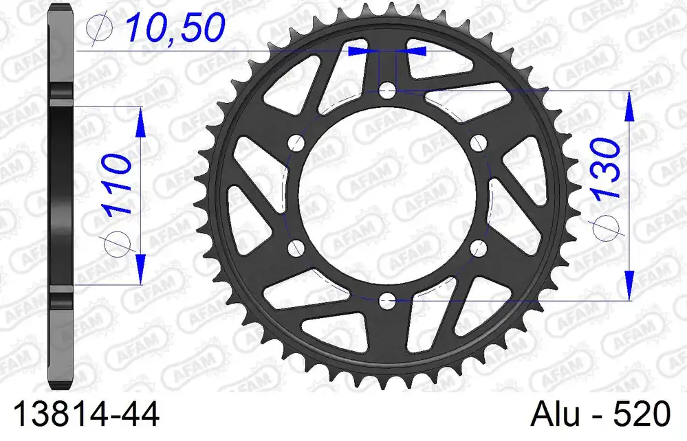 Nuovo Arrivo Corona AFAM 13814-44 in all. passo 520 SUZUKI GSX-S 1000 2015 -2022