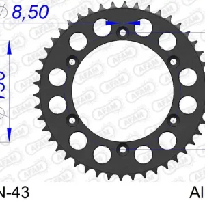 Consegna Rapida Corona AFAM 15206N-43 in all. passo 520 SUZUKI DR 350 S 1990 -1993