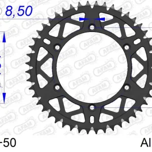 Corona AFAM 17206+50 in all. passo 520 KAWASAKI KX 125 1996 -1997 Must-Have