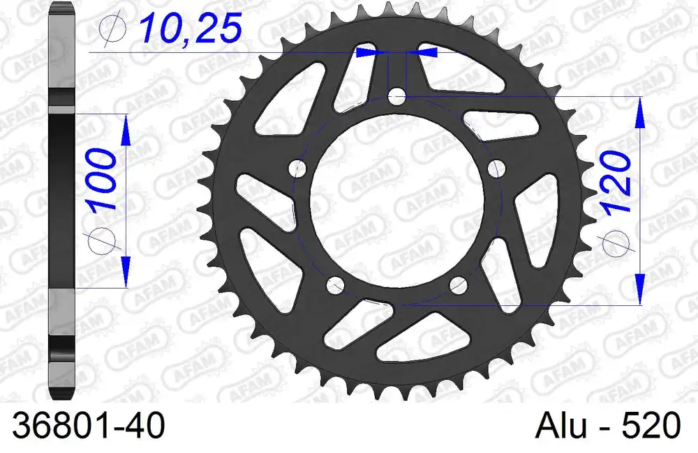 Promo Stagionale Corona AFAM 36801-40 in all. passo 520 APRILIA RSV 1000 2004 -2008