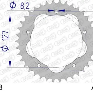 Spedizione Espresso Corona AFAM 51607-38 in all. passo 520 DUCATI 748 BIPOSTO 1995  -2002