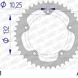 Sconto Corona AFAM 93836-41 in all. passo 525 MV AGUSTA BRUTALE 1000 RR 2021