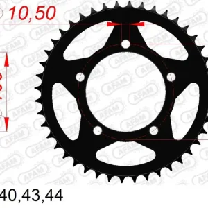 Compra Online Corona AFAM 35801-45 PS In acciaio Passo 520 APRILIA 650 IE PEGASO STRADA 2005 -2010