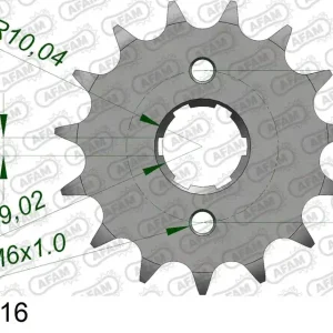 Pignone AFAM 20200-16 passo 428 AJP PR4 125 SUPERMOTO 2004  -2015 Occasione