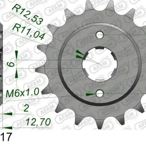 Saldi Pignone AFAM 20502-17 passo 530 HONDA CB 750 F 1976