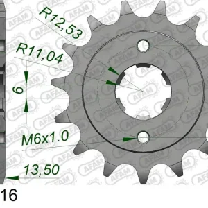 Pignone AFAM 20506-16 passo 525 HONDA VT 600 C SHADOW CUSTOM 1986 Super Prezzo