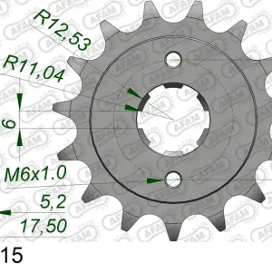 Pignone AFAM 20513-15 passo 525 HONDA XBR 500 1985  -1987 Saldi