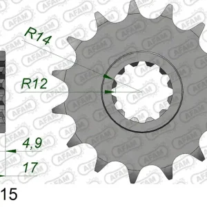 Consegna Rapida Pignone AFAM 20515-15 passo 525 HONDA CB 600 F HORNET 1998 -2006