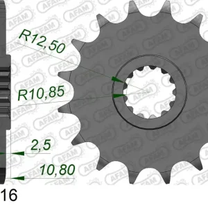 Esclusivo Pignone AFAM 21512-16 passo 520 YAMAHA XJ 6 F DIVERSION 2010 -2016