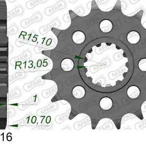 Pignone AFAM 21805-16 passo 525 YAMAHA YZF 1000 R1 1998  -2003 Bestseller
