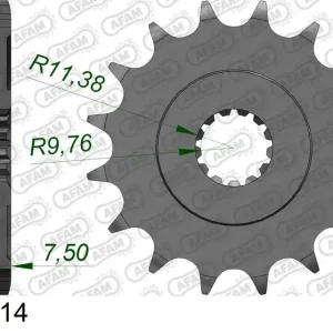 Offerta Lampo Pignone AFAM 22401-14 passo 520 SUZUKI DR 250 S 1982  -1987