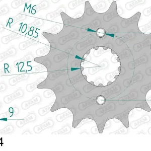 Compra Adesso Pignone AFAM 24502-14 passo 520 KAWASAKI EL 250 1990 -1999