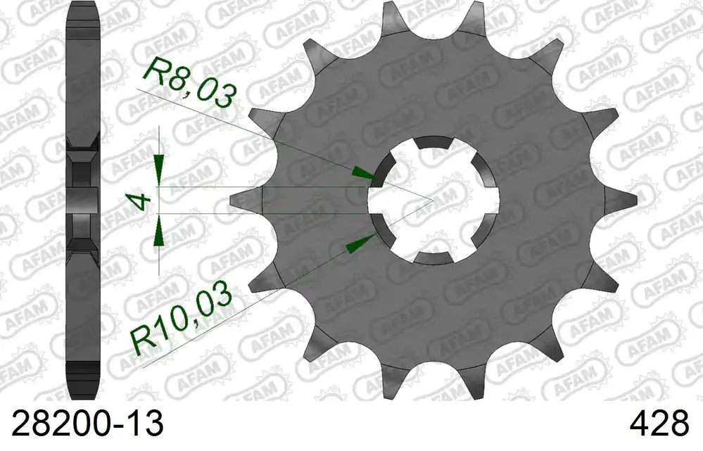 Offerta Limitata Pignone AFAM 28200-13 passo 428 SUZUKI RM 80 1982 -1983
