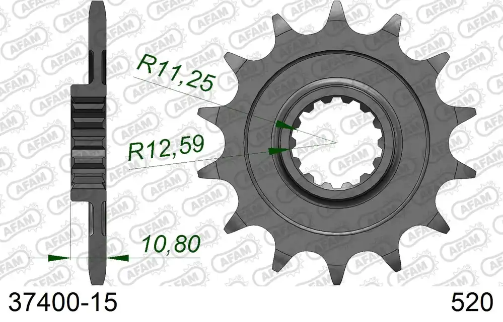Più Venduto Pignone AFAM 37400-15 passo 520 APRILIA RXV 450 2006 -2008