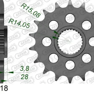 Compra Adesso Pignone AFAM 37601-18 passo 525 APRILIA NA 850 MANA 2007 -2013