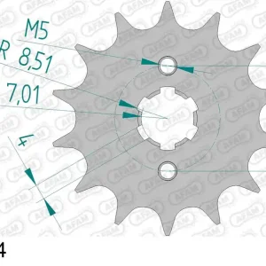 Promo Stagionale Pignone AFAM 49200-14 passo 428 APRILIA SX 125 IE 2018 -2020