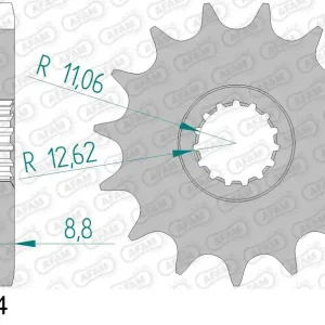 Pignone AFAM 73301-14 passo 520 BETA RR 200 ENDURO 2019 -2023 Non Perdere