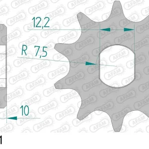 Occasione Pignone AFAM 94122-11 passo 415 KTM SX 50 LC PRO SENIOR 2005