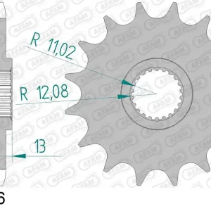 Compra Adesso Pignone AFAM 94503-16 passo 530 BOMBARDIER/BRP DS 650 BAJA/X 2004 -2006