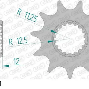 Pignone AFAM 97200-11 passo 520 GAS-GAS TXT 125 PRO 2005  -2010 Non Perdere