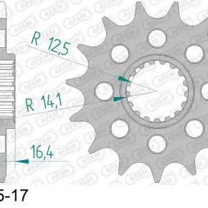 Economico Pignone AFAM 61800NR-17 Passo 525 Con Gomma Antirumore KTM 1050 ADVENTURE 2015 -2016