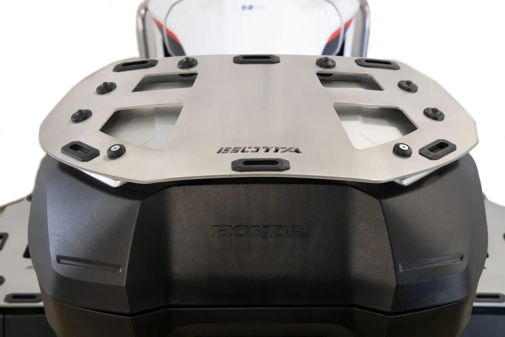 ISOTTA Portapacchi in alluminio per bauletto superiore originale per HONDA SPAZZOLATO LUCIDO - PP194 Quantità Limitata