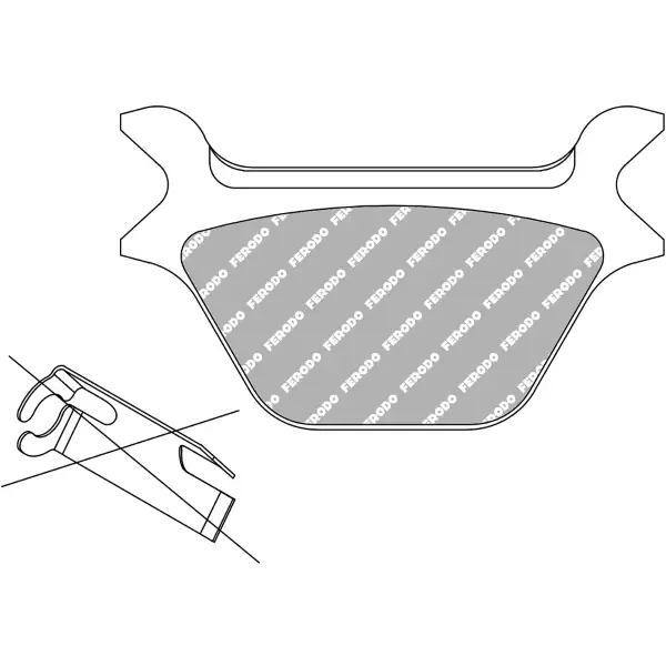 Prezzo Di Fabbrica Pastiglie Freno Ferodo Off-Road FDB2001SG Posteriore per HARLEY DAVIDSON FLST 1340 HERITAGE SOFTAIL 1340 1987 - 1990