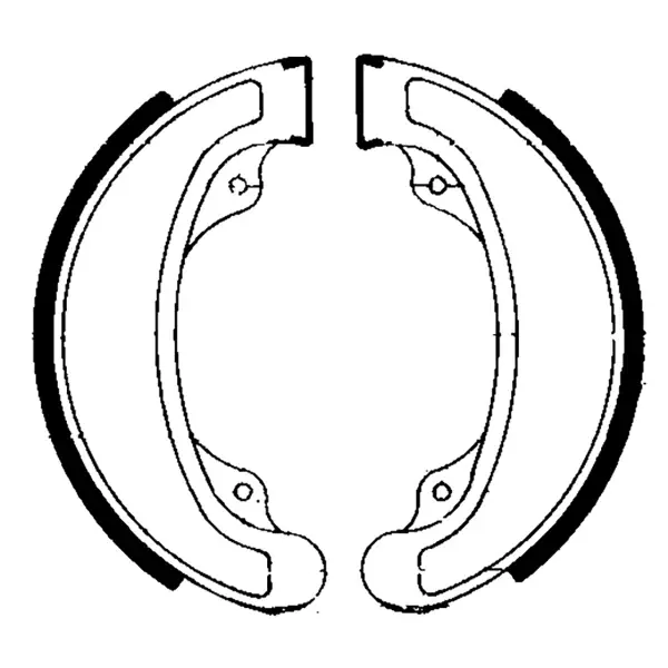 Offerta Speciale Ganasce Freno FERODO FSB708 Posteriore per HONDA CB 250 N EURO 250 1978 - 1981