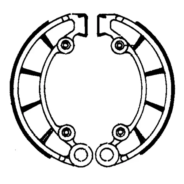Ganasce Freno FERODO FSB741 Posteriore per HONDA CB 450 K 450 1970 - 1970 Prezzo Basso