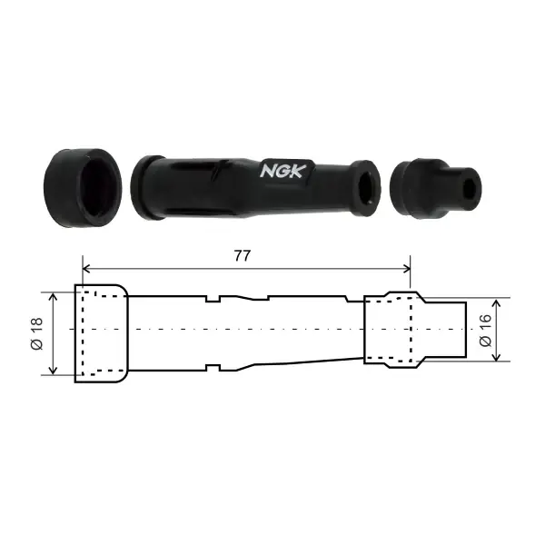 Ultima Occasione Cappuccio candela NGK SD05F Stock 8022