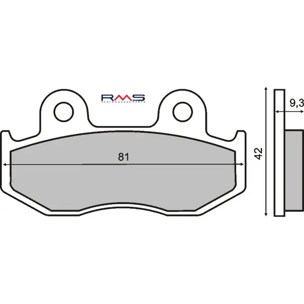 Pastiglie Freno RMS Organiche Honda Sh 125-150cc Anteriore per HONDA NES 125 AROBASE 125 2000 - 2006 Popolare