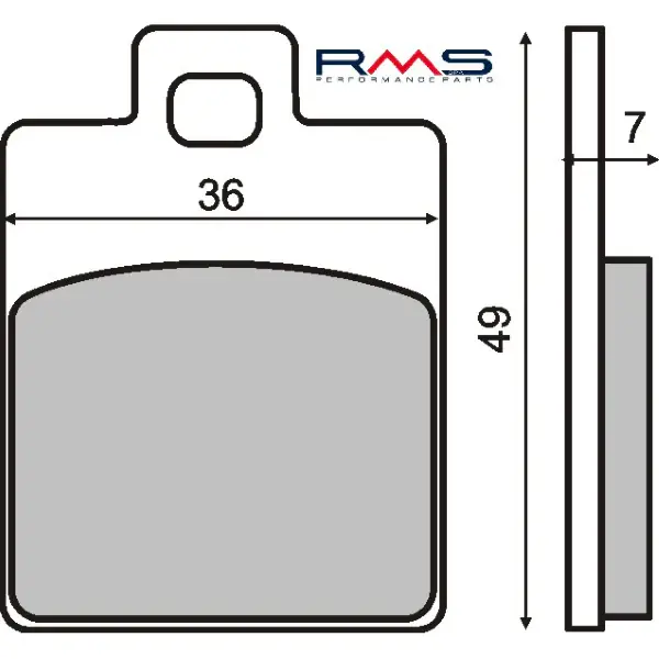 Offerta Pastiglie Freno RMS Organiche Piaggio Liberty/Zip Posteriore per GILERA STALKER 50 1997 - 2004