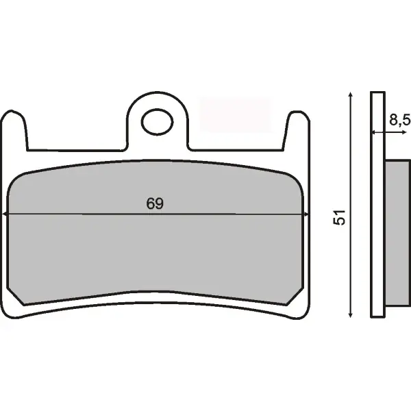 Occasione Pastiglie Freno RMS Organiche Yamaha T-Max 500 Anteriore per YAMAHA YZF-R1 1000 1998 - 1999