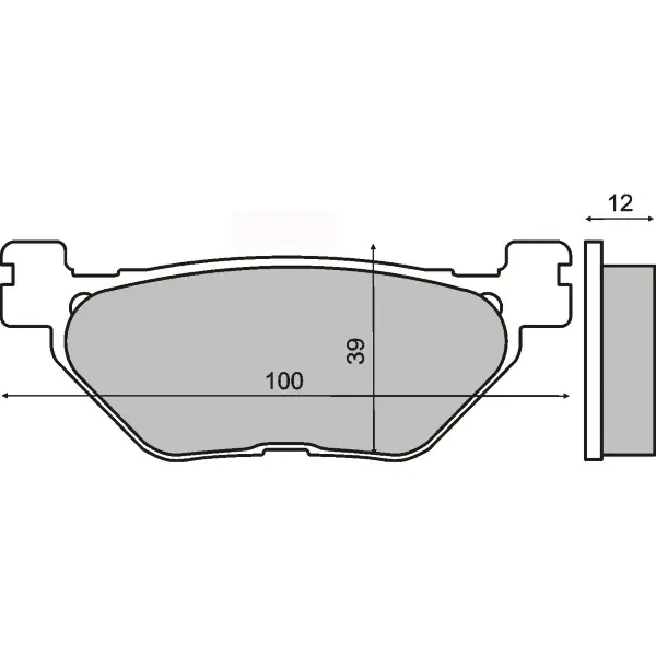 Consegna Rapida Pastiglie Freno RMS Organiche Yamaha T-Max 500cc per YAMAHA XP T-MAX 530 2012 - 2014