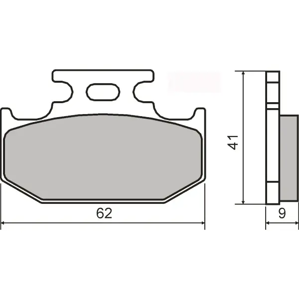 Ordina Subito Pastiglie Freno RMS Organiche Yamaha DT 125 Posteriore per KAWASAKI KX K1 250 1994 - 1994