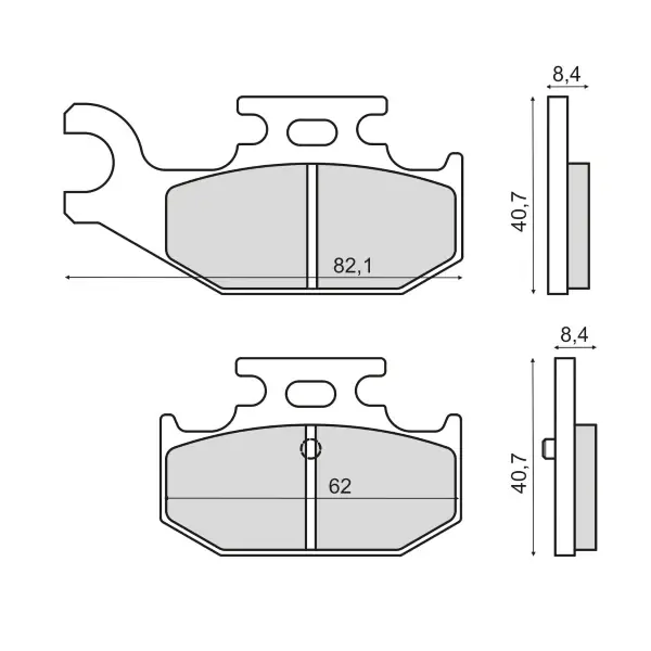 Miglior Prezzo Pastiglie Freno RMS Organiche Yamaha Raptor Posteriore per YAMAHA YFM 70RY SE 700 2009 - 2009