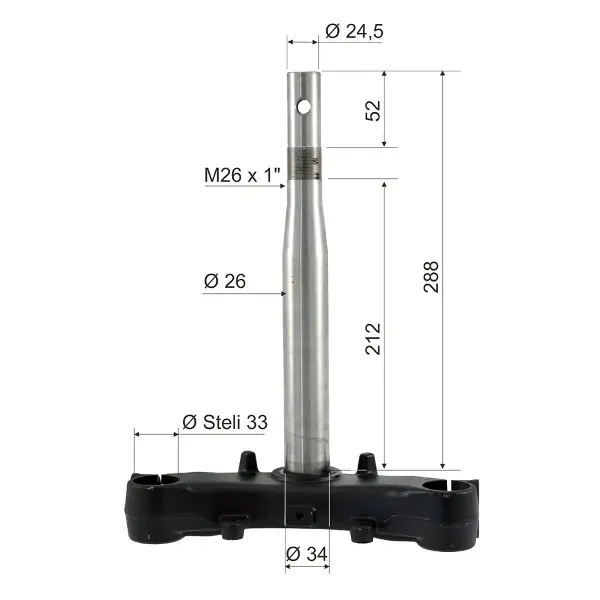 Super Prezzo Testa forcella RMS Honda Sh 125cc Ie  per HONDA SH 150 A I ABS 150 2013 - 2016