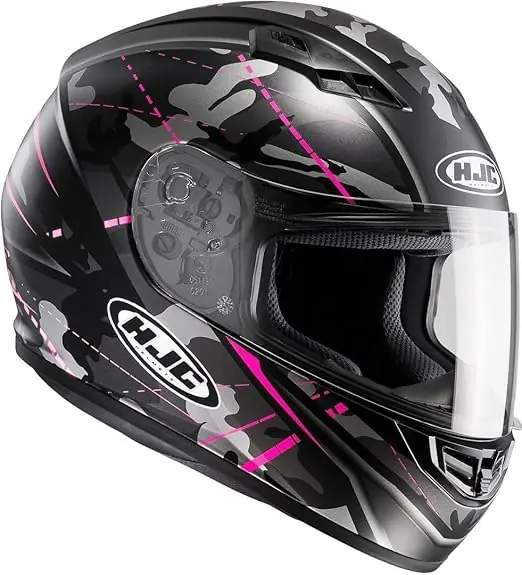 Spedito Oggi Casco integrale HJC Cs15 Songtan MC8SF nero opaco e viola