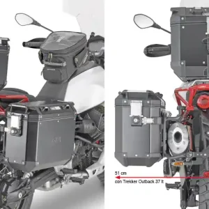 Di Tendenza GIVI Portavaligie Laterale MOTO GUZZI V85 TT PER OUTBACK