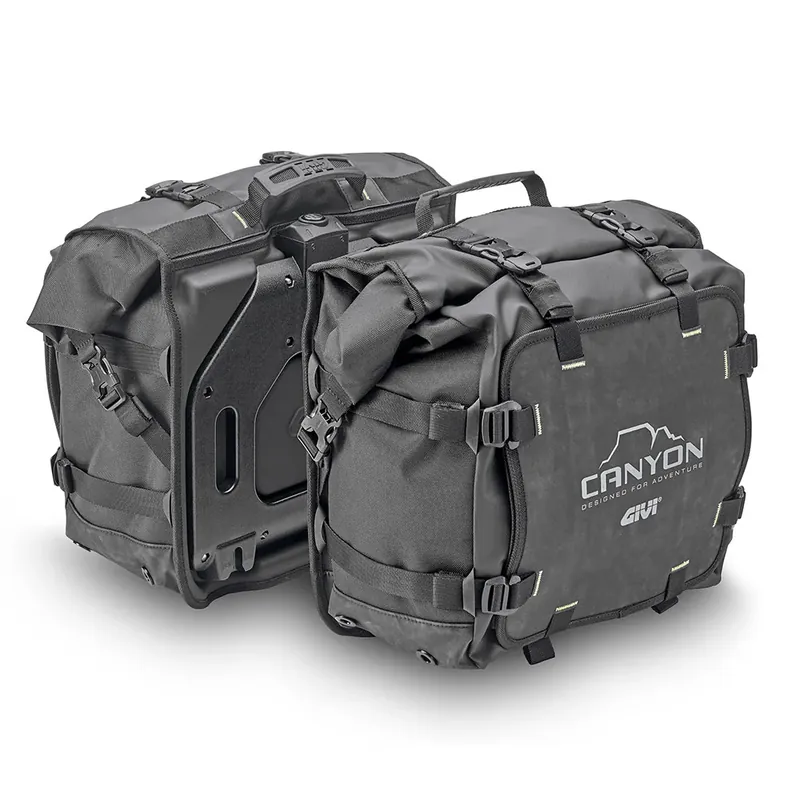 GIVI GRT720 Canyon – Coppia Borse Laterali Waterproof 25+25 Litri con Attacco MONOKEY® Prezzo Ridotto