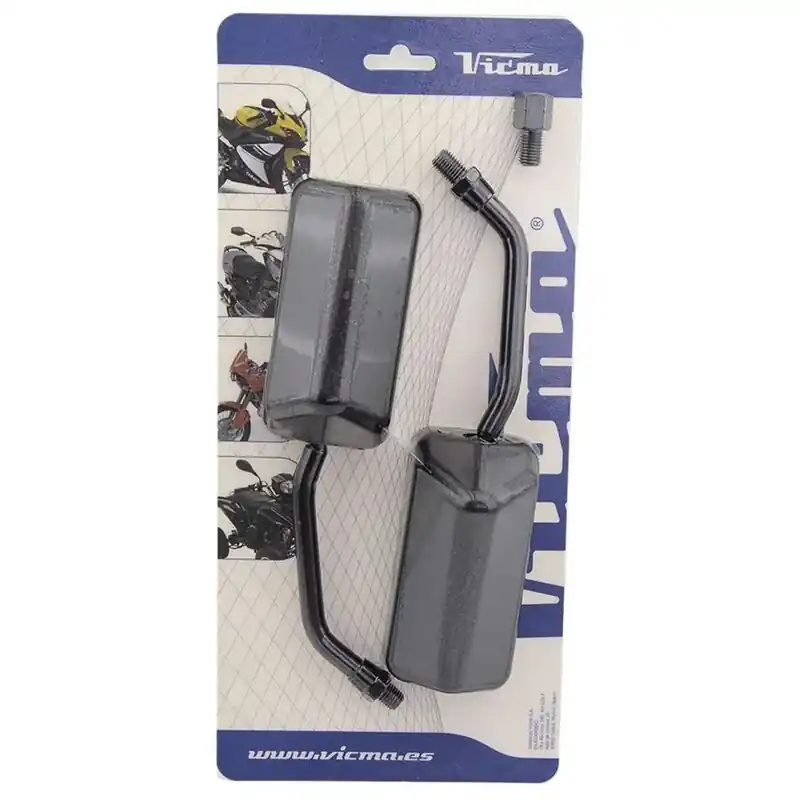 Set retrovisori universali V PARTS F1 M10 nero Promozione Esclusiva