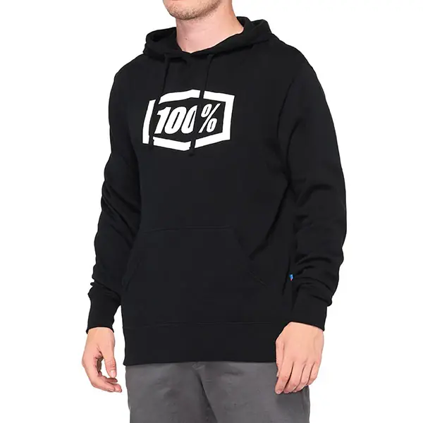 Prezzo Ridotto FELPA CON CAPPUCCIO 100% ESSENTIAL BLACK (TAGLIA XXL)