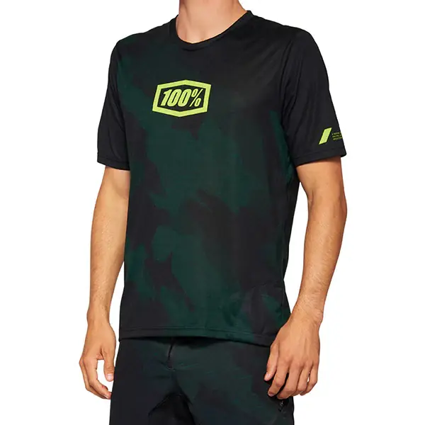 AIRMATIC LE MAGLIA A MANICHE CORTE BLACK CAMO - XL Nuovo Arrivo