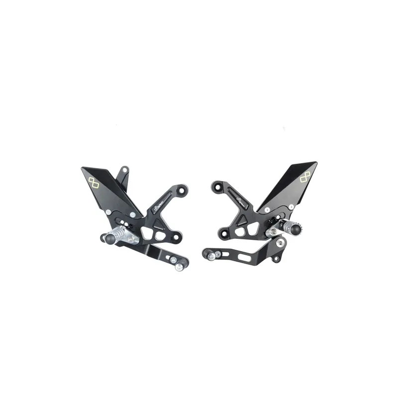Nuovo Arrivo LIGHTECH Pedane Regolabili Con Poggiapiedi Snodati per Kawasaki Z900 2017