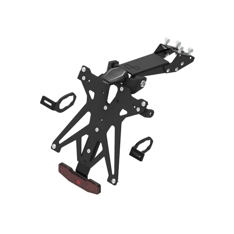 LIGHTECH Kit Portatarga Regolabile per Kawasaki Ninja 125 2019 - 2019 - 2023 - 2024 Nuova Collezione
